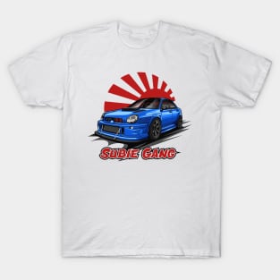 Subie Gang STi - Japan Edition (Blue) T-Shirt